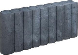 5 stuks! Rondo palissade zwart 8x25x50 cm