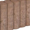 5 stuks! Rondo palissadeb bruin 8x25x50 cm