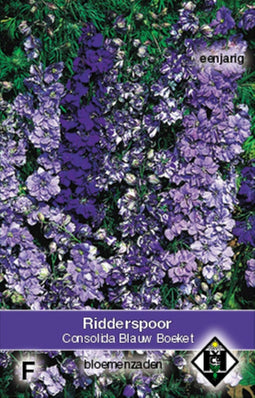 5 stuks - Van hemert co - Consolida ajacis Blauw Boeket
