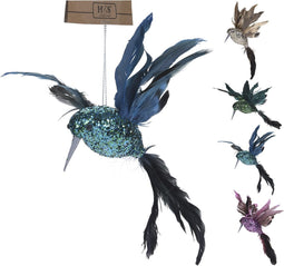 5 stuks! Vogel hangdeco 23 cm 4 assorti