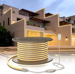 5 x flexibele LED string 50 meter zonder toebehoren - 3x wit en 2x blauw