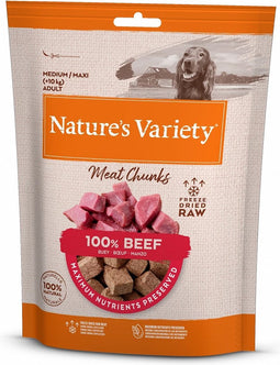50 gr Natures variety freeze dried chunks beef