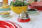 CABANAZ - tafelbel, metaal, BELL desk, rood