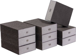 Quadrios 2111T002 Schuurspons-set 9 stuks (korrel 60, 100, 180) 9 stuk(s)
