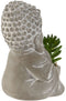Decoratieve plant Home ESPRIT Polyethyleen Cement Boeddha Orientaals 8,5 x 7 x 11 cm (3 Stuks)
