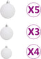 vidaXL - Kunstkerstboom - met - scharnieren - 150 - LED's - en - kerstballen - 150 - cm