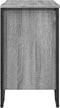 vidaXL - Wastafelkast - 60x35x60 - cm - bewerkt - hout - grijs - sonoma - eikenkleurig