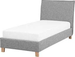 Beliani SENNEZ - Eenpersoonsbed - Grijs - Kunststof