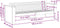 vidaXL - Tuinbank - 185,5x60x62 - cm - Massief - Grenenhout