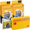 Kodak Mini 2 Retro - Draagbare fotoprinter - 4PASS-technologie - Geel + 60 Sheets (60 stuks)