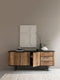 DTP Home Dresser Soho, 3 doors, 3 drawers,85x200x45 cm, recycled teakwood and mortex