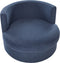 Draaifauteuil DALBY Stof Donkerblauw