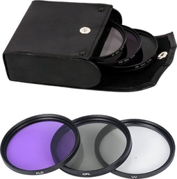 Camera Lens Filter Set 77MM - CPL + UV + FLD Filterset