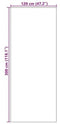 vidaXL - Wasbare - Deurmat - Bruin - 120x300 - cm