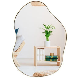 Coast Asymmetrische wandspiegel - 78 x 56 cm - HD reflectie - Goud