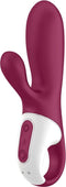 Satisfyer, Bluetooth Rabbit, Hot Bunny, 17,5 cm, met app, met warmtefunctie, 2 motoren, gemaakt van siliconen