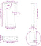 vidaXL - Eettafelpoten - 2 - st - V-vormig - 38x(42-43,3) - cm - staal - antraciet