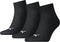 Puma Unisex Quarter Enkelsokken - 3-Pack - Gerecycled materiaal - Grijs/Wit/Zwart (3 paar)