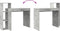 vidaXL - Bureau - met - Opslag - Beton - Grijs - 100x40x90 - cm - Gelaagd - Hout
