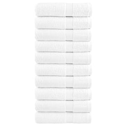 vidaXL - Handdoeken - SOLUND - 10 - st - 600 - g/m² - 50x100 - cm - wiit