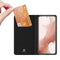 Dux - Ducis - Skin Pro hoesje voor Samsung Galaxy S23+ hoesje met klepkaartportemonnee zwarte standaard