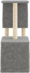 vidaXL - Kattenmeubel - met - sisal - krabpalen - 86 - cm - lichtgrijs