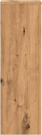 vidaXL - Plantenstandaards - 2 - st - 25x25x80 - cm - hout - artisanaal - eikenkleurig