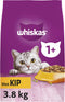 Whiskas 1+ Adult Katten Droogvoer - Kip - 3,8 kg