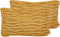 KIRIS - Sierkussen set van 2 - Mosterdgeel - 30 x 50 cm - Katoen