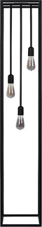 Atmooz - Vloerlamp Basra - Staande Lamp - Stalamp - Woonkamer - Zwart - Hoogte 160cm - Metaal