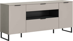 Furnilux Noida - Dressoir - Tijdloos ontwerp - Zwart - 41x185x80cm