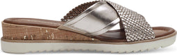 Tamaris Essentials - Dames Muiltjes - Hakhoogte 4,5 cm - Licht Goud