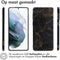 iMoshion Hoesje Geschikt voor Samsung Galaxy S21 Plus Hoesje Siliconen - iMoshion Design hoesje - Meerkleurig / Black Marble