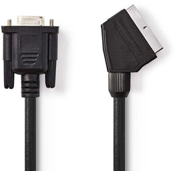 Nedis CVGP31550BK20 - SCART naar VGA Kabel - 200cm - Zwart