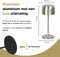 FINLEY GAEVE - Draadloze Tafellamp - Oplaadbaar met USB-C - Traploos dimbaar - Nikkel - 22cm Hoog