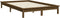 vidaXL - Bedframe - massief - grenenhout - honingbruin - 120x200 - cm