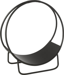 J-Line houder Brandhout Mark - metaal - zwart - small