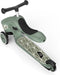 Scoot & Ride Highwaykick 1 - 2in1 Kickboard / Zitje - Verstelbare zithoogte 22,5-29cm - Groen