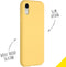 Accezz Hoesje Geschikt voor iPhone Xr Hoesje Siliconen - Accezz Liquid Silicone Backcover - geel