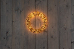 Anna's Collection - 36CMX5CM KRANS ZWART 800LED CLASSIC WARM - 5M A...
