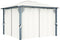 vidaXL - Prieel - met - gordijn - 300x300 - cm - aluminium - antraciet