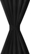 vidaXL - Micro-Satijnen - Gordijnen - met - Ringen - 140 - x - 245 - cm - 2 - stuks - (Creme)