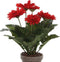 Mica Decorations Gerbera Kunstplant in Bloempot Stan - H35 x Ø30 cm - Rood