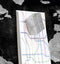 Sigel glasmagneetbord - Artverum - 91x46cm - zwart wereldkaart - SI-GL270