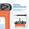 Travelly ® - Waterdicht Telefoonhoesje - IPX8 tot 30 meter - Set van 2 (Zwart/Oranje) (2 stuks)