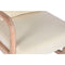 Schommelstoel Home ESPRIT Wit Natuurlijk Rubberwood 66 x 88 x 78 cm