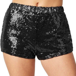 Dressforfun Pailletten-short - Hotpants - Sprankelende pailletten - Zwart M