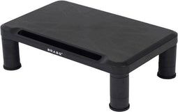 BRASQ MS100 - Monitorstandaard - In hoogte verstelbaar 6,2-11,2 cm - Zwart