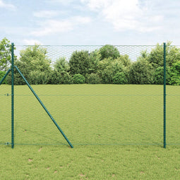 vidaXL - Hexagonaal - Hek - Groen - 1,5x10 - m - Staal