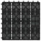 vidaXL - Terrastegels - diep - reliëf - 30x30 - cm - 1 - m² - HKC - zwart - 11 - st